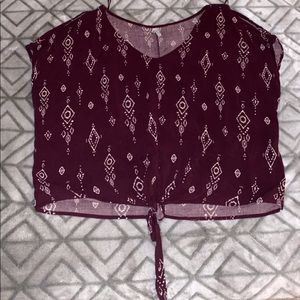 Maroon blouse